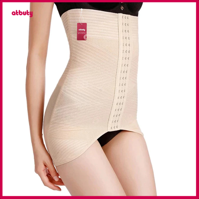 【atbuty】High Waist Trainer Tummy Control Breathable Sports Belt Women Body Shaper Postnatal Recovery