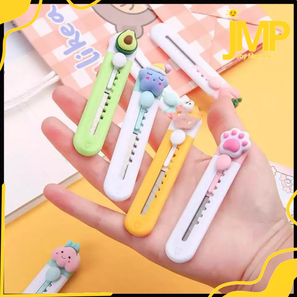 

JMP - Cutter Mini Portable Karakter Kartun Pisau Pemotong Kertas Model Tapak Hewan Cutter Unboxing Travel Kit Paper Lucu Hand Cutter Paw Mini Serbaguna
