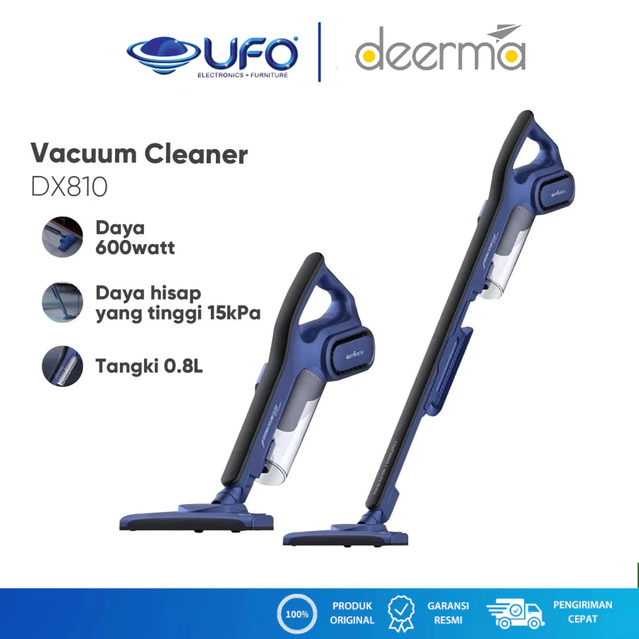 Deerma DX810 Hand-held Portable Vacuum Cleaner 2in1 | DX810 | Penyedot Debu