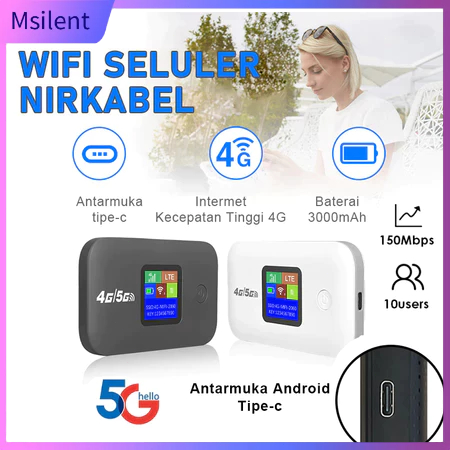 Wireless Router 4G LTE 5G Mini Modem 150Mbps Mobile Broadband WiFi USB Mobile WiFi Type-c SSD Laptop