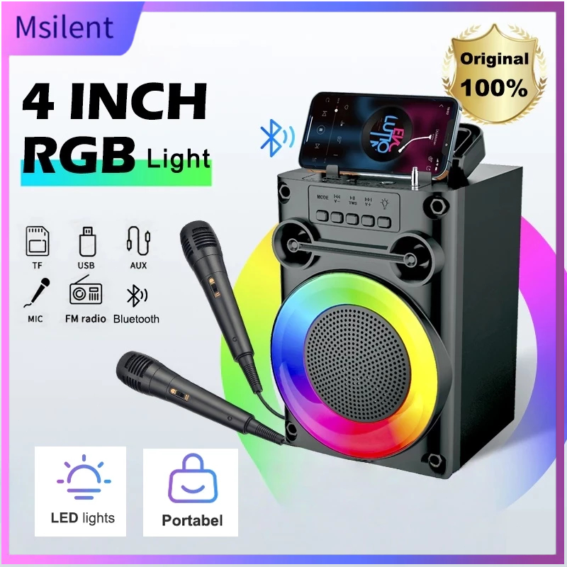 Speaker Bluetooth Karaoke Protable Super Bass Polytron Besar Original Mini Wireless Musik Box Full B