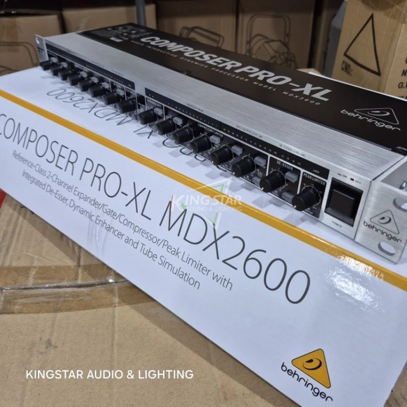 Composer Behringer MDX2600 Original Pro XL Compressor MDX 2600 Expander Gate Peak Limiter