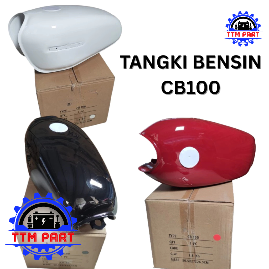 TANGKI BENSIN WITH STYROFOAM HONDA CB 100 CB100 HITAM MERAH PUTIH KEIJI