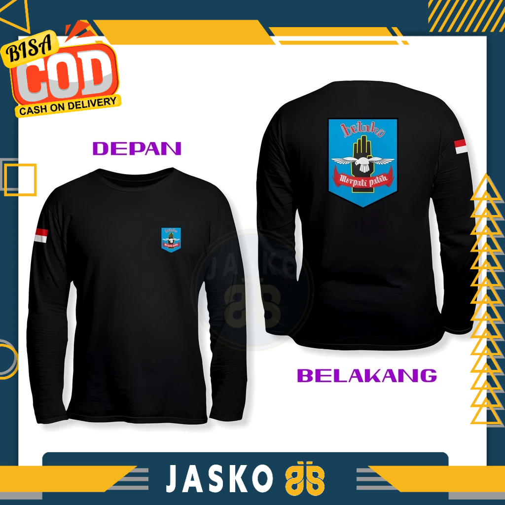 Baju Tshirt Pencak Silat Merpati Putih Terbaru DB Lengan Panjang Kaos Distro