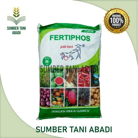 FERTIPHOS - KEMASAN HIJAU - PUPUK FOSFAT - PUPUK KIMIA - ISI 50KG - PT SAPROTAN UTAMA