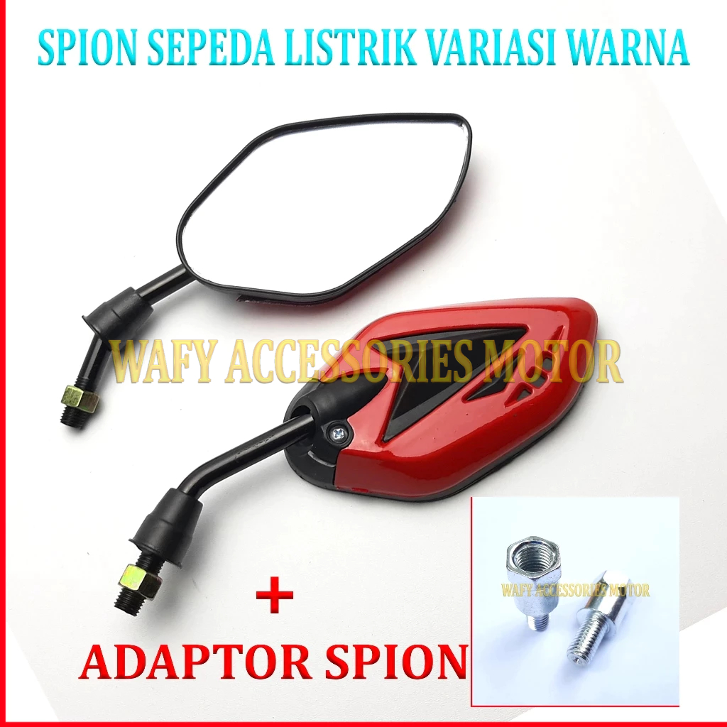 Spion Sepeda Listrik Variasi Warna Kaca Spion Sepeda Listrik Winfly Exotic Dll Ukuran Baut 12 M8