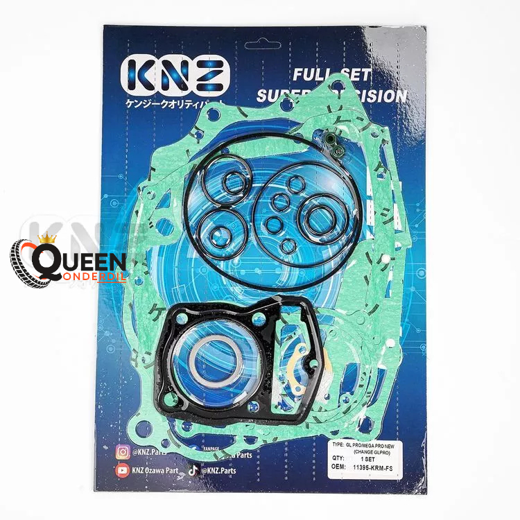 GASKET  FULL SET HONDA GL PRO / MEGA PRO NEW PRIMUS (KRM) PACKING FULLSET TOP TOPSET PAKING KNZ (QUE