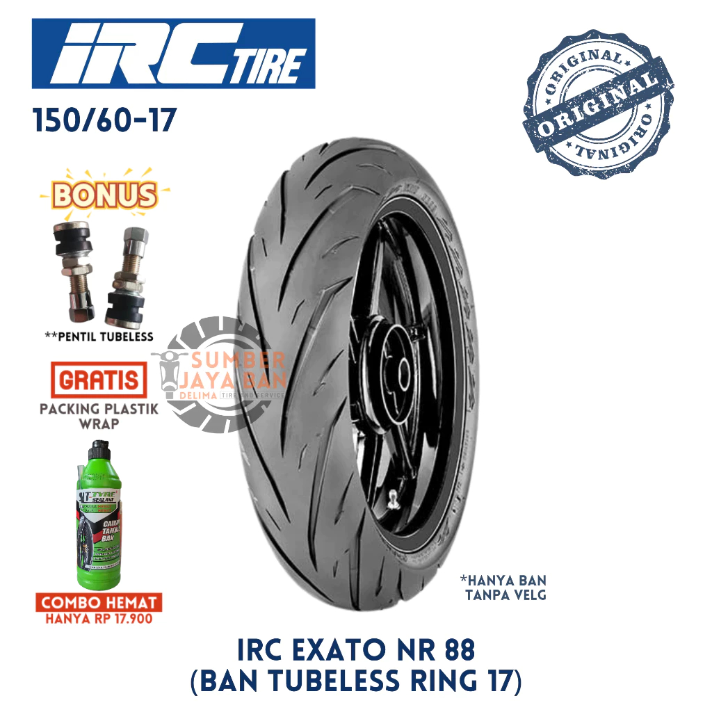 IRC EXATO NR 88 150/60-17 Ban Ring 17 150/60 Tubeless Tubless Tubles