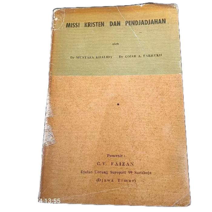 buku agama missi kristen dan penjajahan 263 halaman tahun 1953 ejaan lama