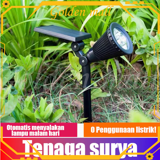[COD] Lampu Taman Solar Outdoor 18 LED Super Terang RGB 7 Warna - IP65 Waterproof Tahan Cuaca Auto O