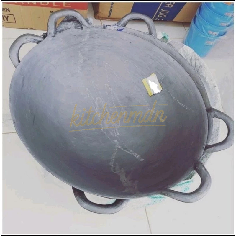 Kuali Besi Hitam Garpu Jumbo 54 cm 22 inch - KitchenMdn