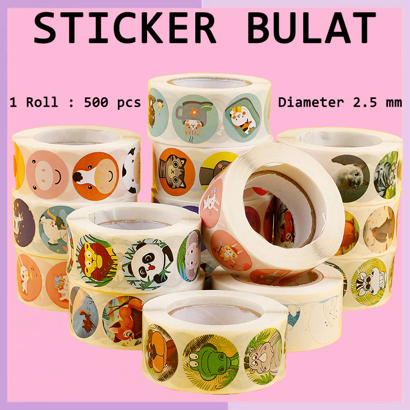 

500 Sticker Selamat Menikmati Roll Terima kasih Chibi Lucu ST001
