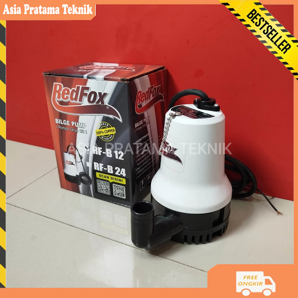 Pompa Air Celup DC REDFOX RF-B12 Pompa Celup Air DC 12V - Kolam Submersible