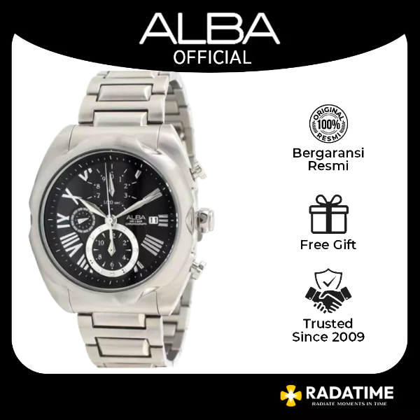 Jam Tangan Pria Alba Original Garansi AF8N21 X1