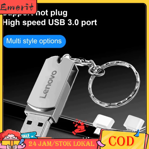 Lenovo Flashdisk otg type c 30 usb High Speed 2TB 1TB  Anti Air
