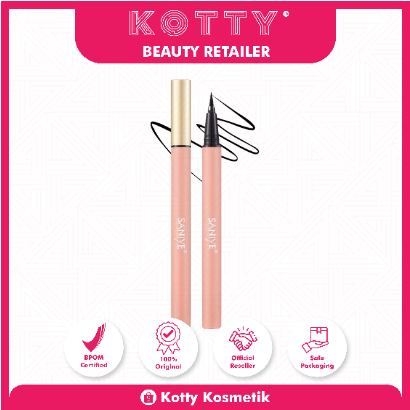 Kotty Kosmetik - SANIYE Hitam Eyeliner Cair Waterproof M418