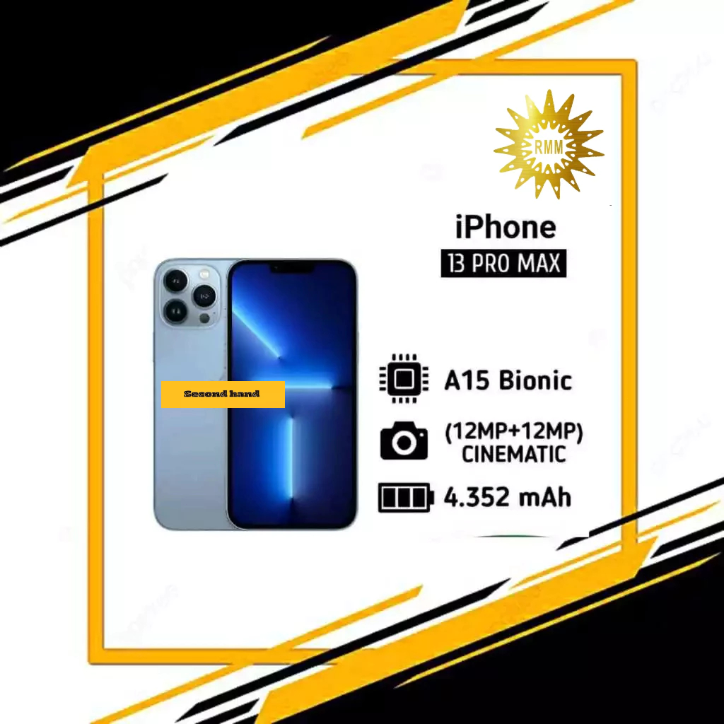 IPHONE 13 PROMAX DAN 13 PRO 256GB 128GB SECOND ORIGINAL MULUS