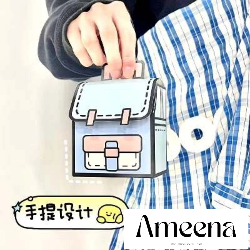 

[Satuan] Kotak Hadiah Anak Model Tas Sekolah 8 x 5,5 x 8,8 cm