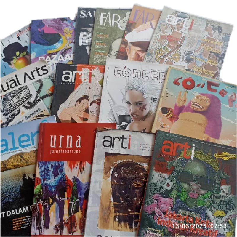 MAJALAH SENI RUPA VISUAL ART DESAIN DESIGN CONCEPT GALERI ARTI