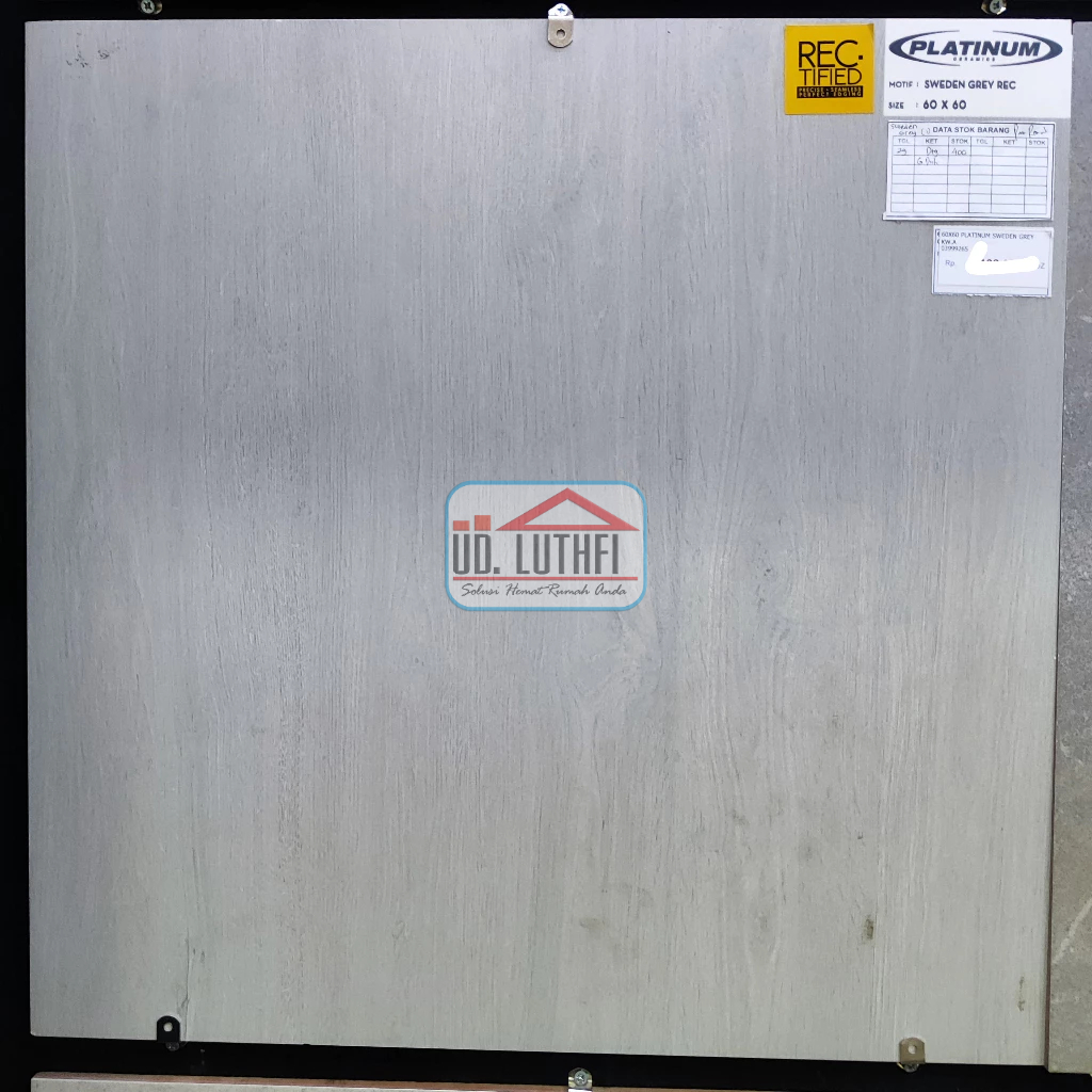 Keramik Lantai Kasar 60x60 Platinum Sweden Grey