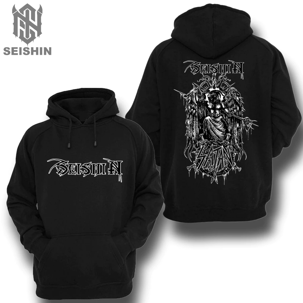 Seishin Hoodie Satanic Satan goat sweter unisex black