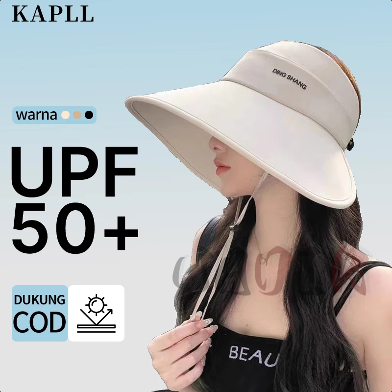 Stok ready Topi wanita Topi pantai wanita Topi anti uv lipat Import topi golf Gaya bintang topi hija