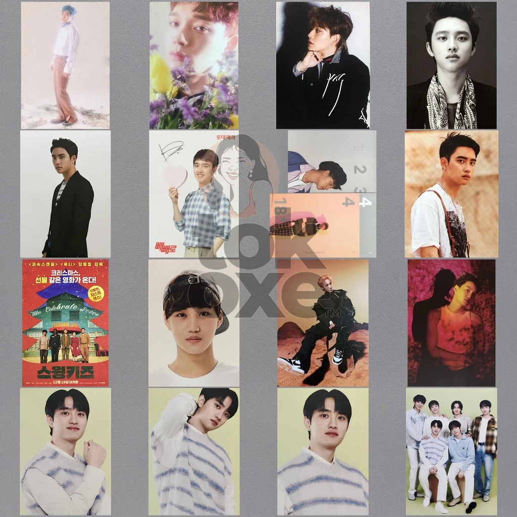EXO Xiumin Suho Baekhyun Chen D.O Kyungsoo Chanyeol Kai Postcard blooming days don't mess up my temp