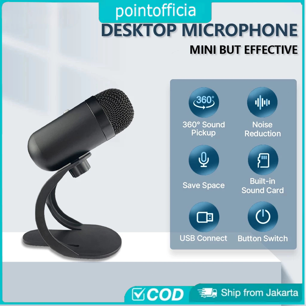 Mic PC Gaming Microphone Game/Conference/Recording Noise Reduction Mikrofon Kabel