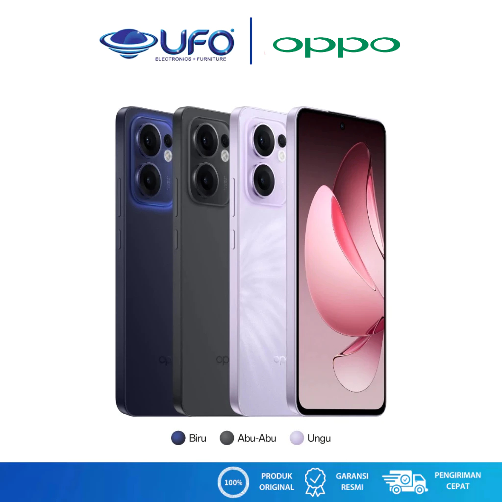 OPPO Handphone Reno 13F 5G Penyimpanan Internal 12GB/256GB & 8GB/256GB