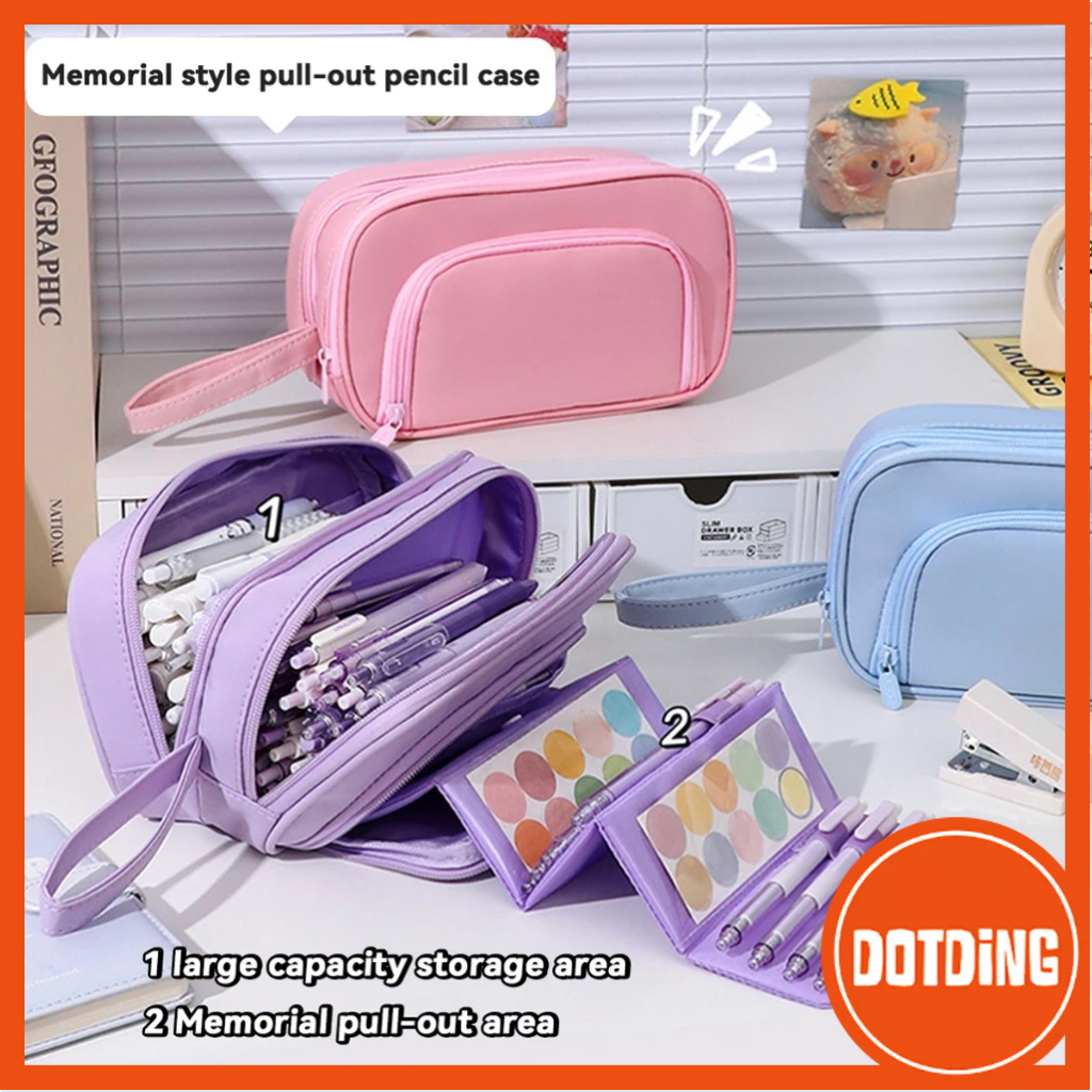 

[COD] Kotak Pensil Kapasitas Besar Tas Alat Tulis Multi-lapis yang Dapat Ditarik Keluar Tas Klasifikasi Siswa Tas Penyimpanan Perjalanan Kantong Kosmetik