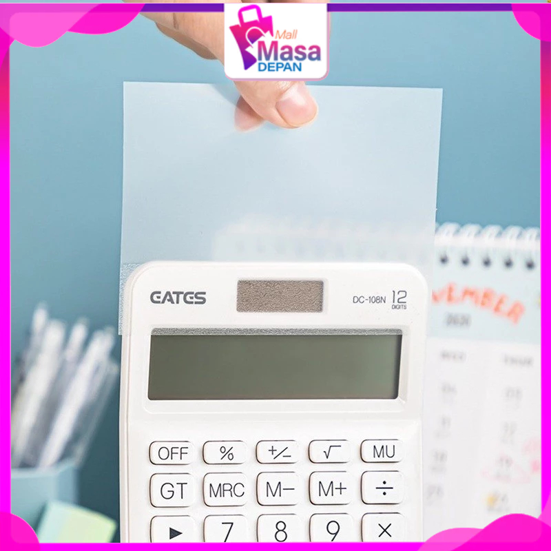 

MMD Set Kertas Notes Transparan 50 Lembar Label Stickers PET Tahan air dan halus Kertas Memo Kertas Tempel Anti Air Untuk Sekolah