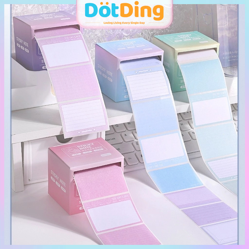 

[DOTDING] 256 Lembar Catatan Tempel Warna Gradien Kreatif dengan Fitur Tarik Keluar H482