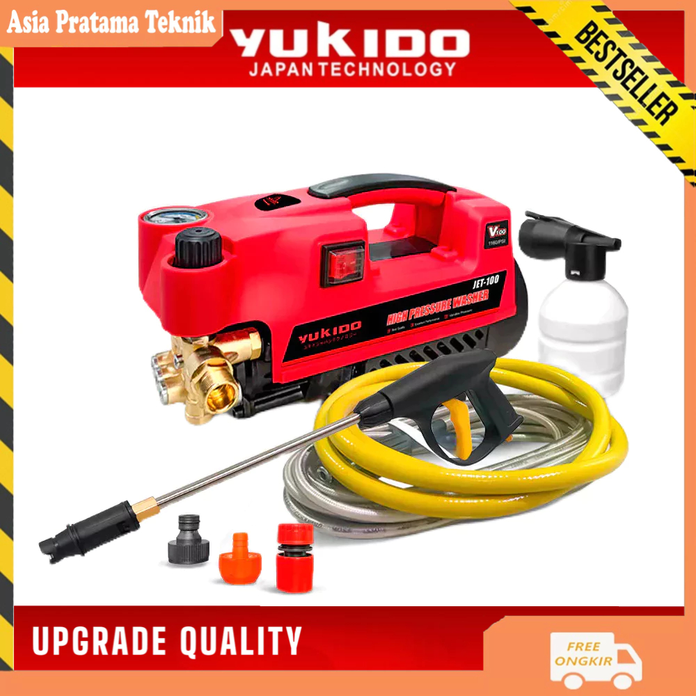 YUKIDO JET-100FW Mesin Steam Cuci Motor Mobil Tekanan Tinggi / YUKIDO High Pressure Washer Jet - 100