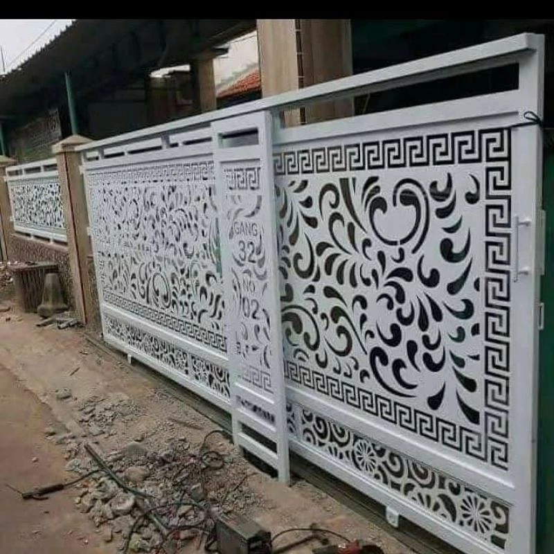 Pagar Besi Laser Cutting Custom | Desain Elegan Rumah Mewah – Jabodetabek