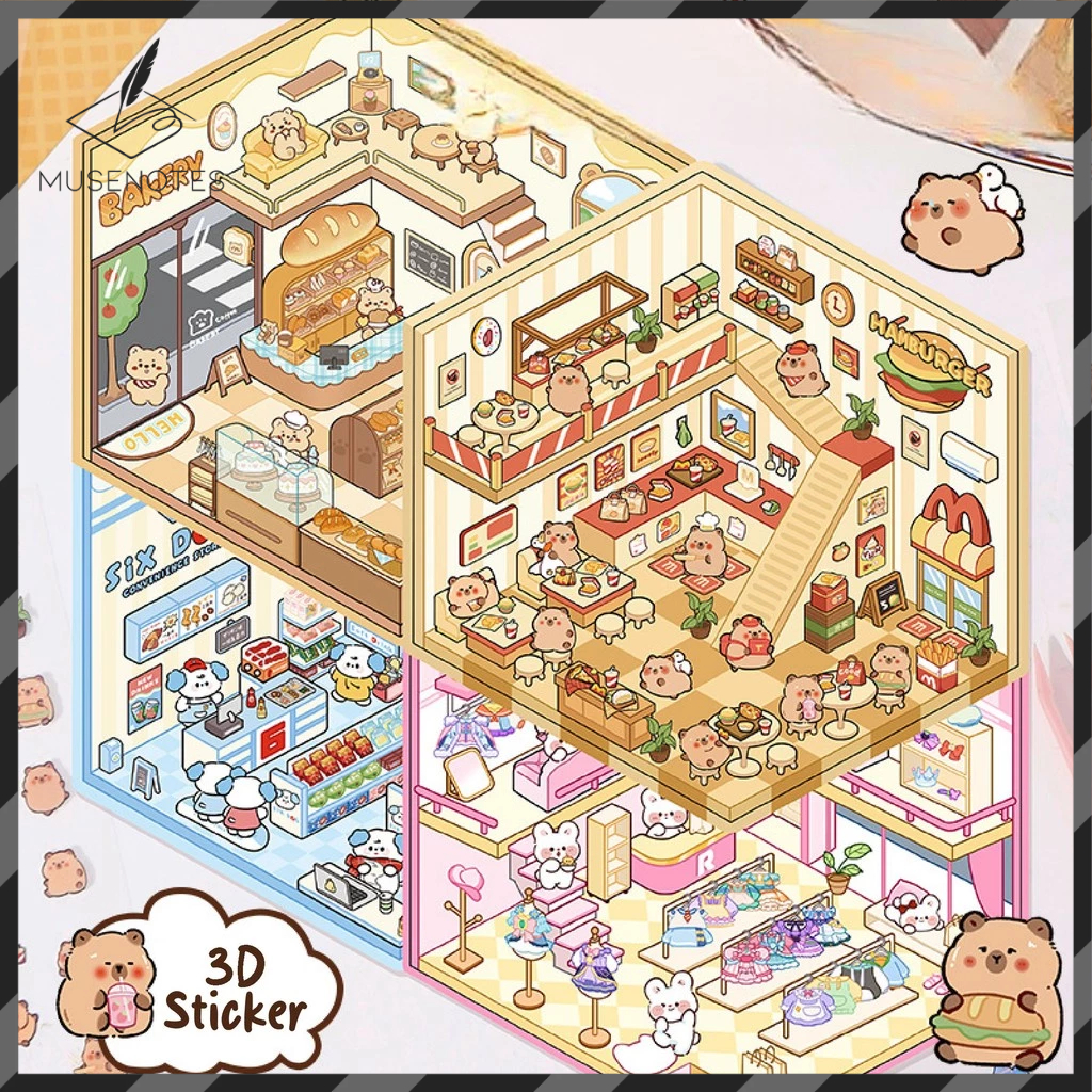

STICKER 3D Premium Lucu Korea Dekorasi Kreatif Mainan Anak Unik Viral Satisfying A-SK001