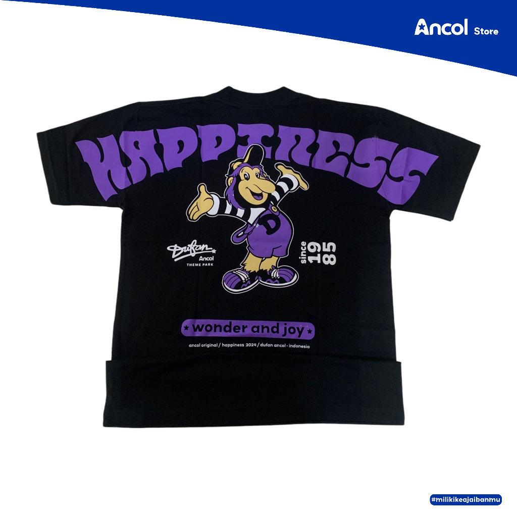Ancol Baju Kaos Dewasa Oversize Dufan Happiness | Official Merchandise