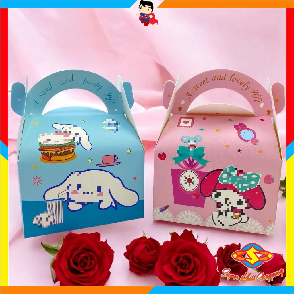 

SMS Goodie Bag Motif Kartun Paper Bag Snack Karakter Kotak Souvenir Kado Ulang Tahun Hampers Mini Lucu Tas Snack Candy Anak-Anak