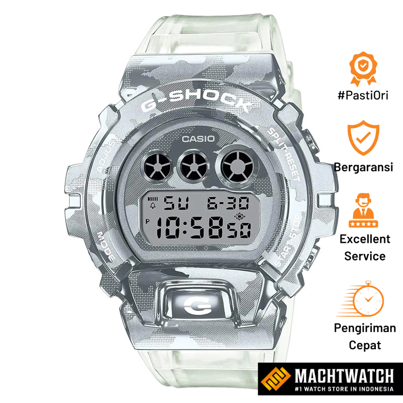 Jam Tangan Pria Casio G-Shock GM-6900SCM-1DR GM-6900SCM GM6900SCM Skeleton Camouflage Series Metal C