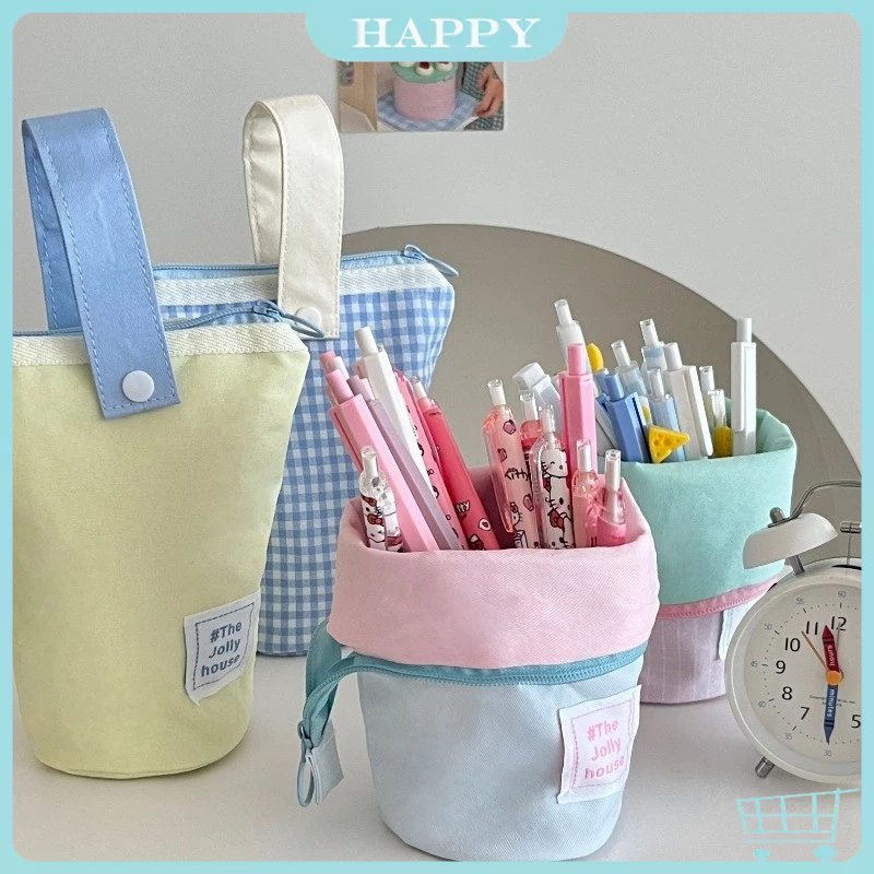 

Ready Pencil case tempat pensil berdiri standing pen case pouch bag makeup