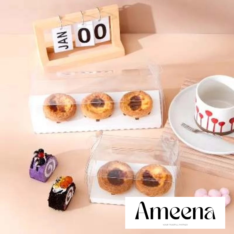 

[Satuan] Box mika transparan alas cupcake 1/2/3- Box cupcake muffin cake bahan PET food grade- Box mika alas cupcake isi 1/2/3 dengan pegangan