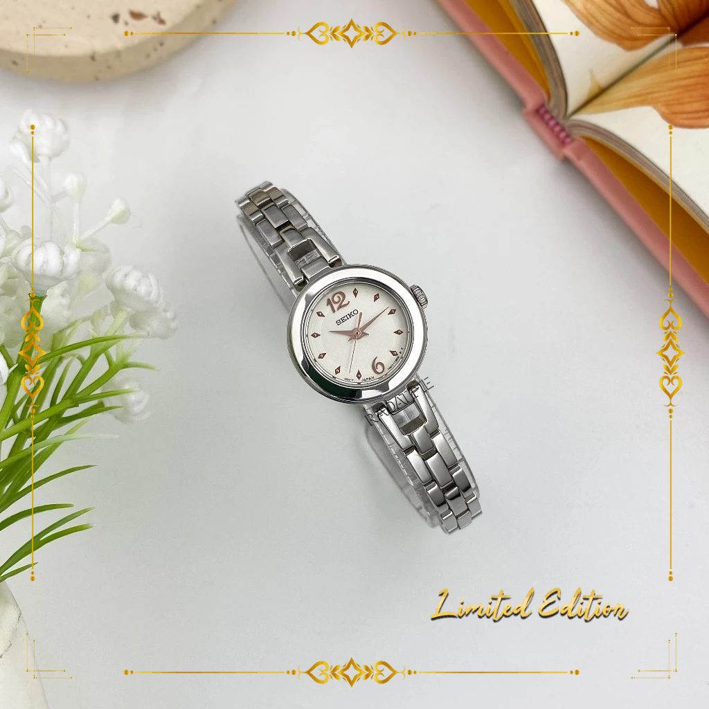 Jam Tangan Wanita Seiko Collectors Old Money Season  Original 100% Stainless Steel Fashion Silver SX