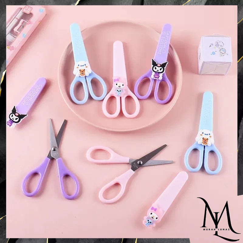

MUNAS Gunting Motif Karakter Lucu Alat Tulis Anak Sekolah Kartun Diy Kertas Tangan Kantor ATK Scissors Mini