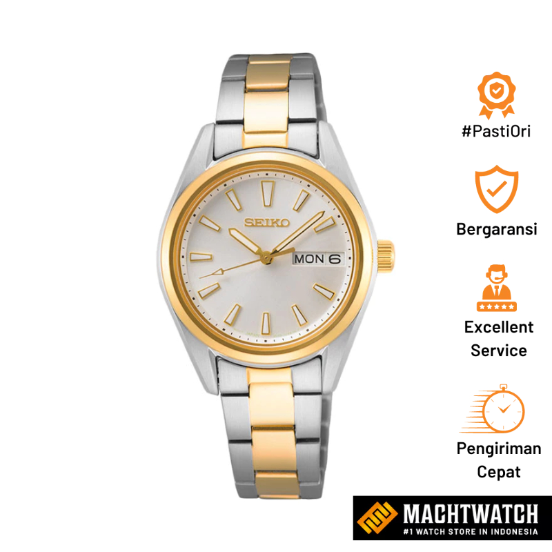 Jam Tangan Wanita Seiko Ladies SUR454P1 Discover More Silver Dial Dual Tone Stainless Steel Strap