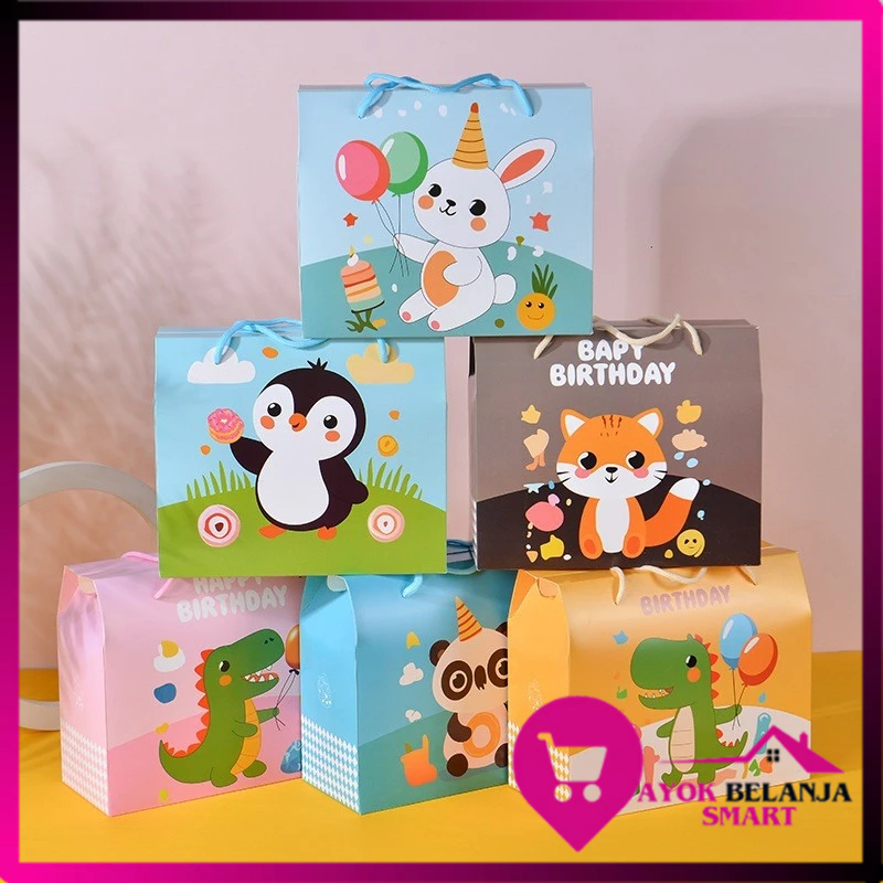 

ABS Paperbag Ulang Tahun Goodie Bag Karakter Tas Hadiah Ulang Tahun Anak Gift Box Ultah Souvenir Kotak Hadiah Kado anak