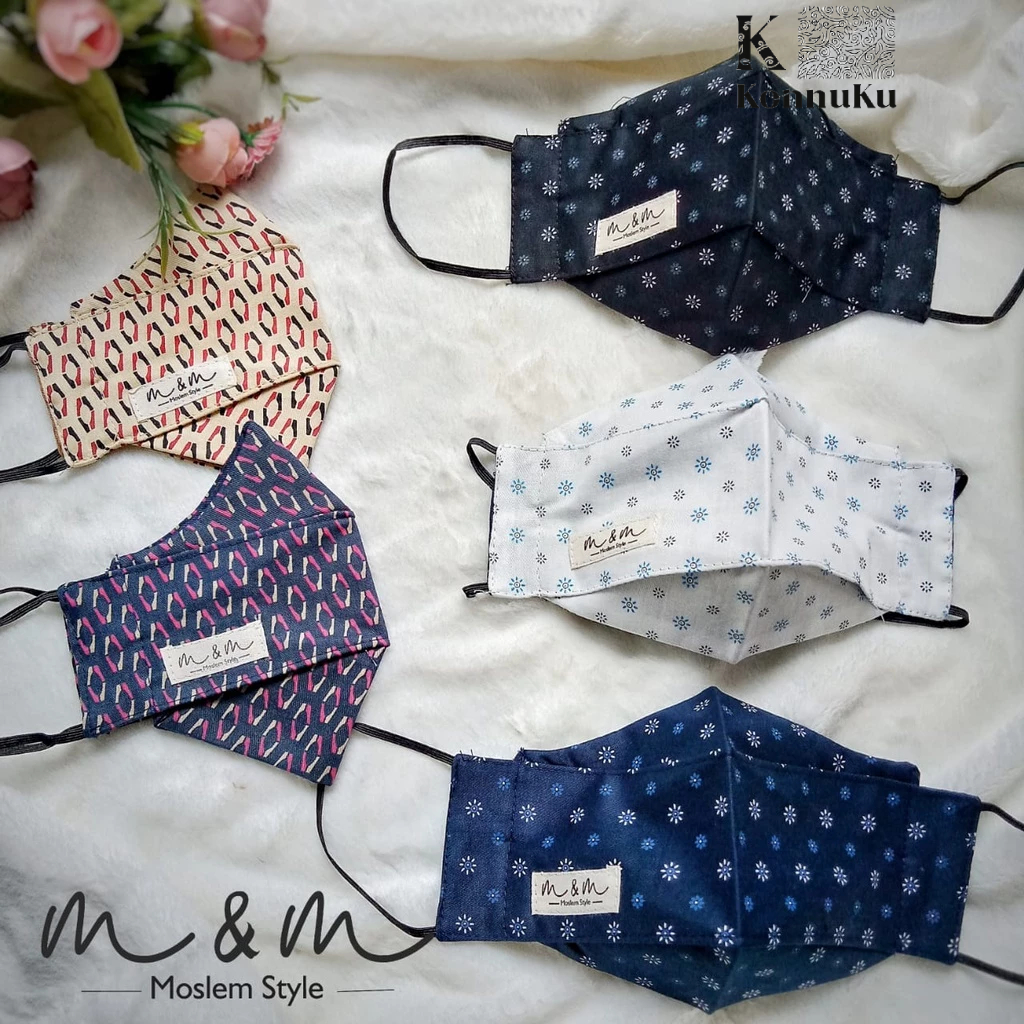 Konnuku- Masker 3D kain- masker 3d kain ecer