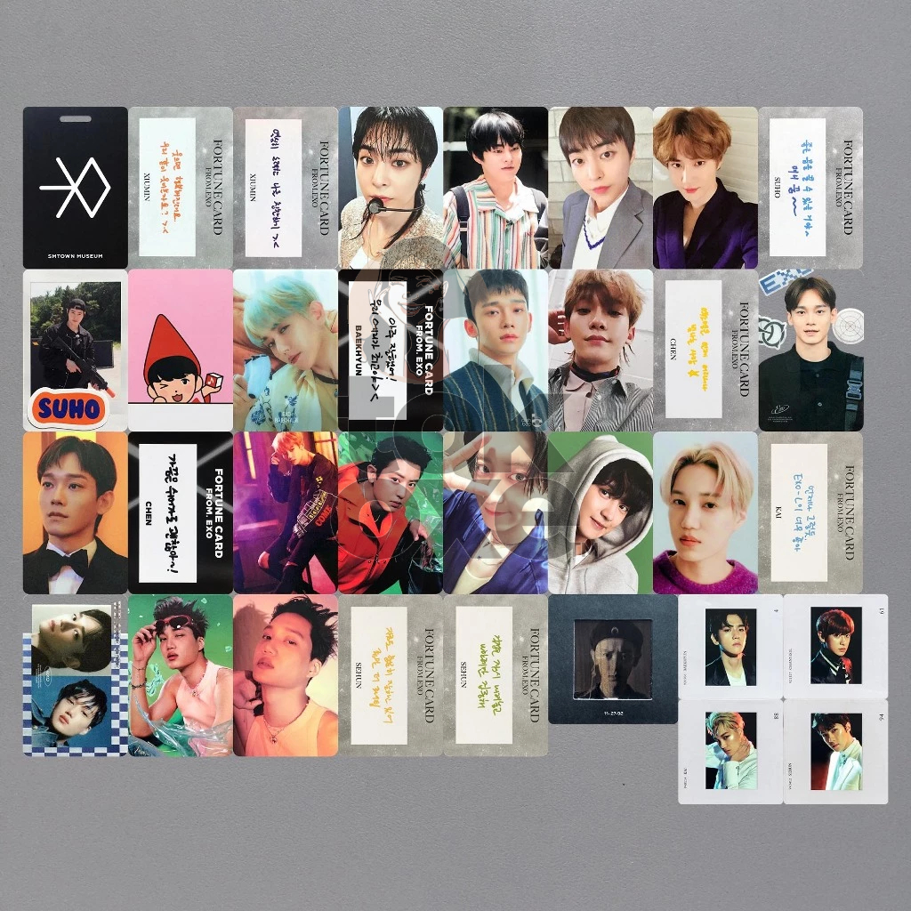 EXO Xiumin Suho Baekhyun Chen Chanyeol Kai Sehun photocard exist ladder sg24 tempo melody fairy univ