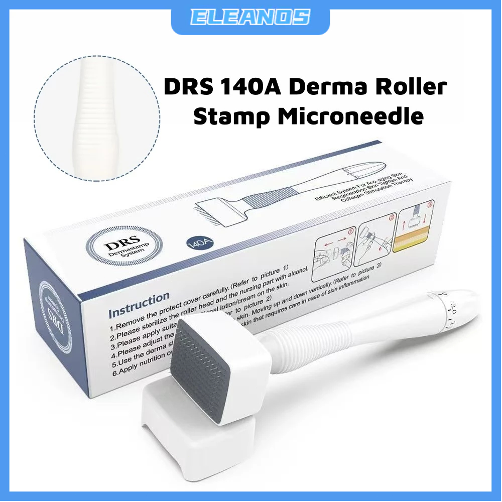 Derma Roller Stamp DRS140A Adjustable Semua Ukuran 0.0-3.00 MM Microneedle Rambut Rontok Terapi