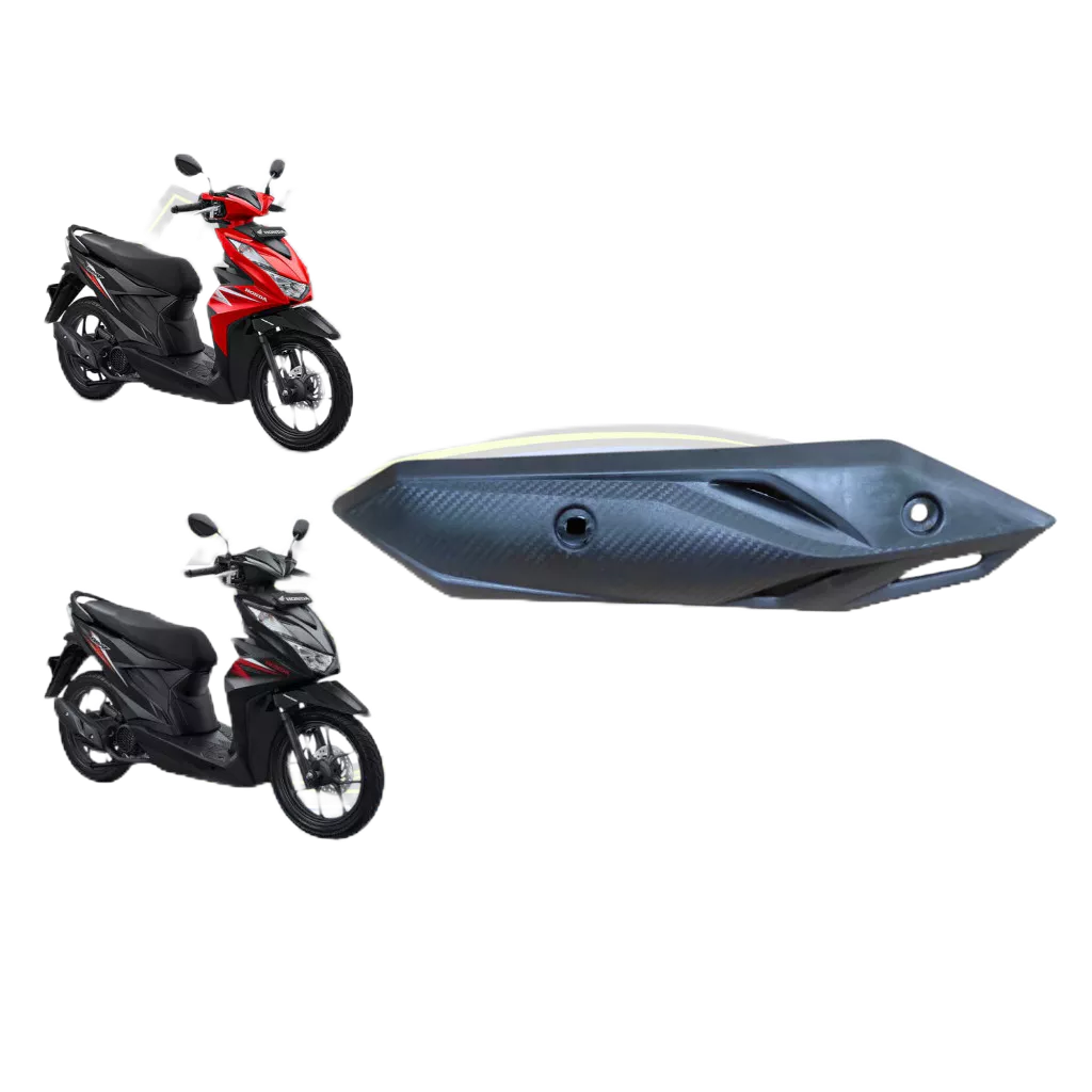 Pelindung Tutup Knalpot Honda Beat Street 2020 2021 2022 2023 / Body Kasar Beat