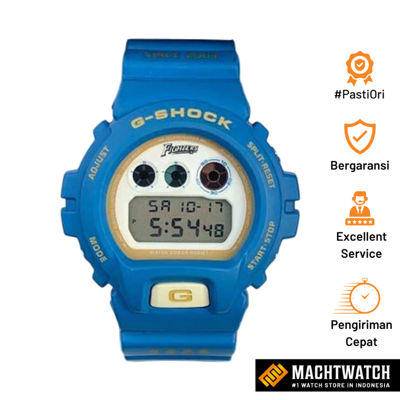 [PRJ] Jam Tangan Pria Casio G-Shock DW-6900FS-HOKKAIDO-NIPPON-HAM-FIGHTERS Digital Dial Resin Band