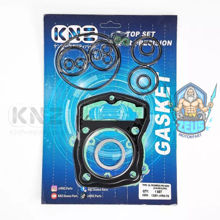 GASKET TOP SET HONDA GL PRO / MEGA PRO MEGAPRO NEW PRIMUS PACKING TOPSET PAKING KNZ (ZEUS)